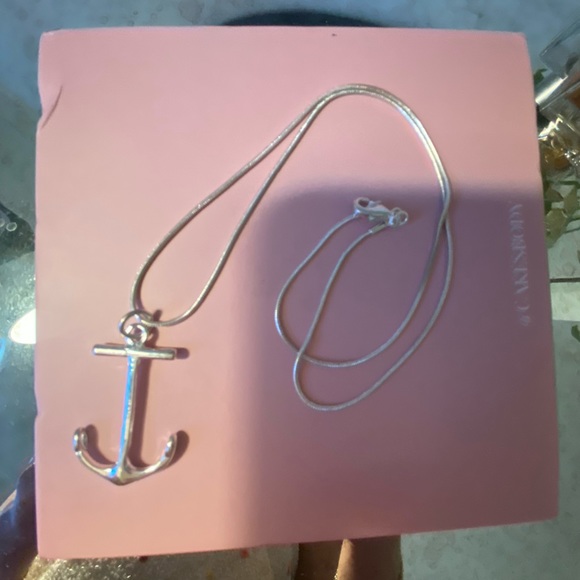 Sterling silver anchor necklace - Picture 1 of 5